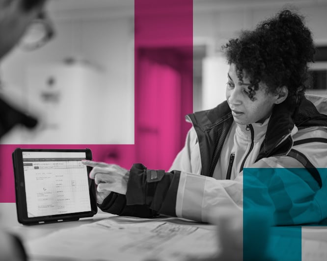 Lucidity InForm being used by worker