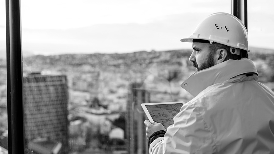 Construction worker on site